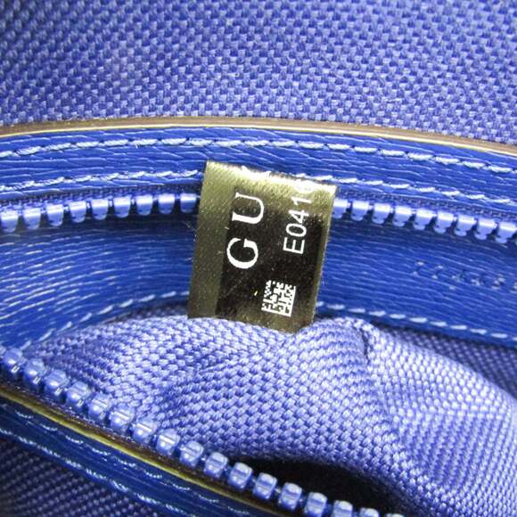 GUCCI Authentic Blue Leather Shoulder Bag - Picture 11 of 11